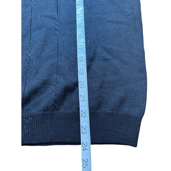 Talbots Womens Black Wool Silk Cashmere Blend Turtleneck Sweater Size L Goth - Picture 5 of 7